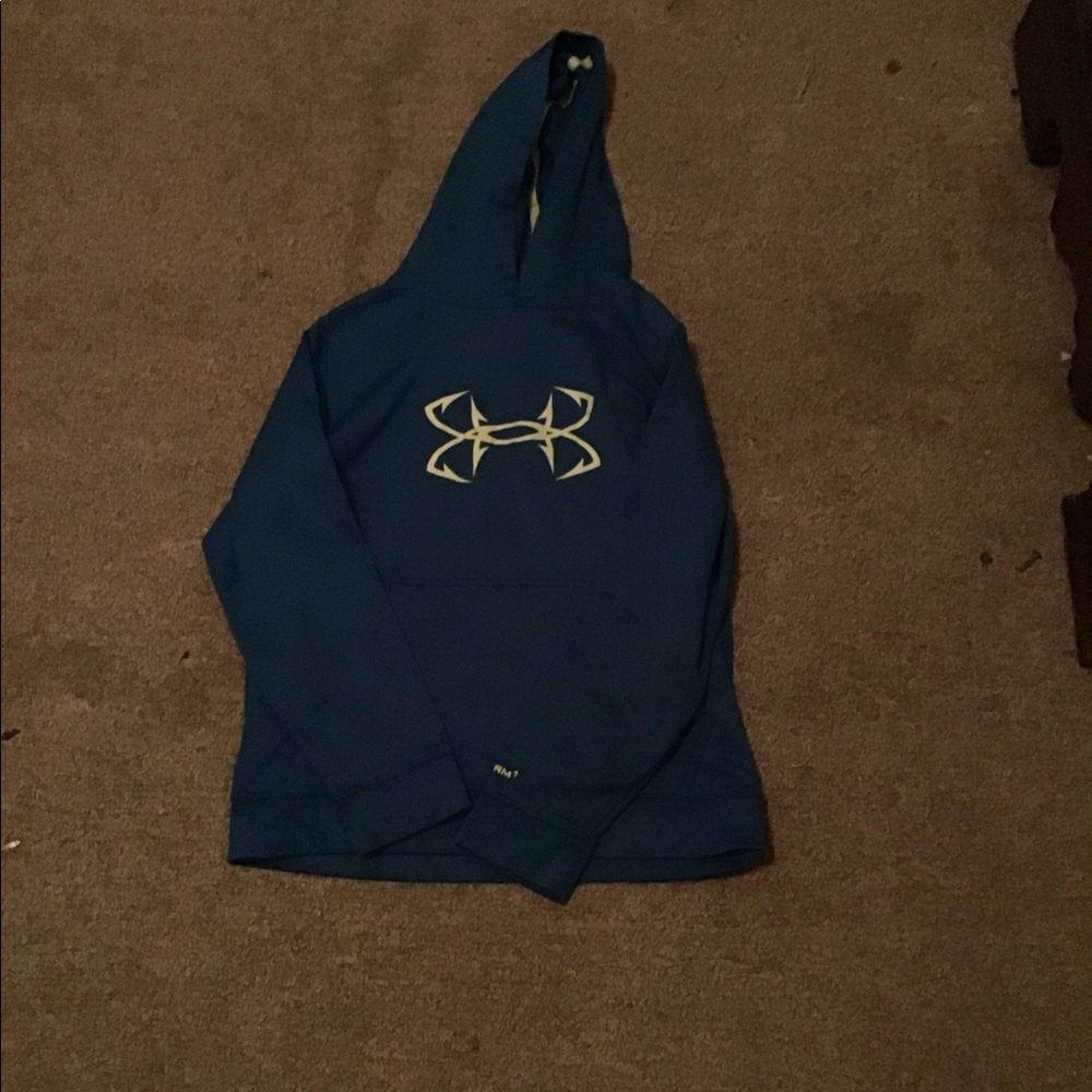 Blue under armor hoodie size medium